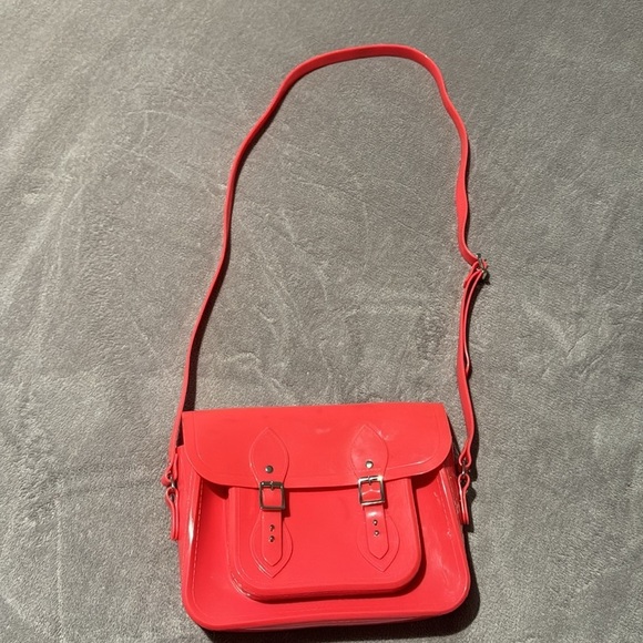 Melissa x The Cambridge Satchel Company Bag Neon Pink - Berry Smell - Picture 11 of 16